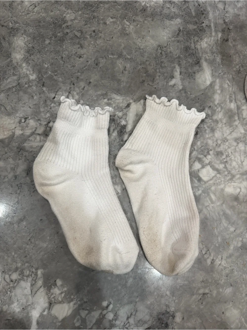 White Ruffled Ankle Socks for Men - Pack of 1